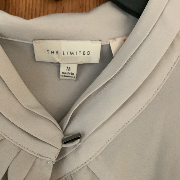 Ann Taylor Scandal collection blouse, grey - Picture 3 of 7